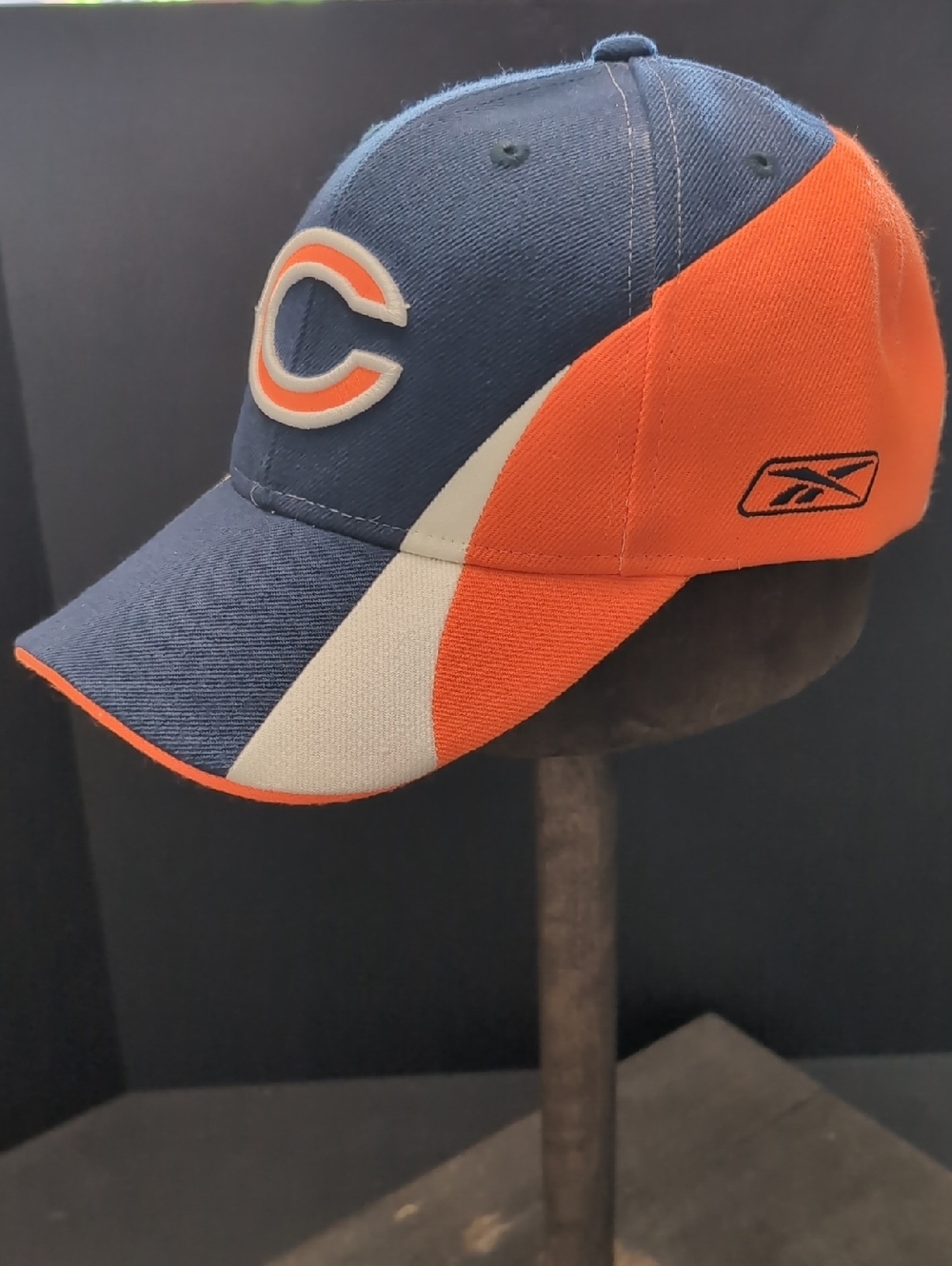 Reebok NFL,Men's Blue/Orange Chicago Bears Sports Hat.